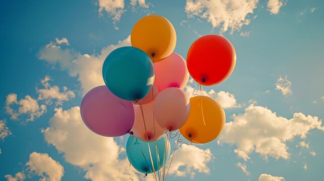 Balloon Bouquet in the Sky