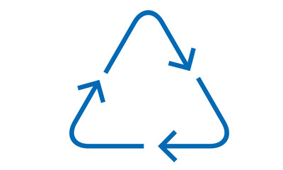 リサイクル　マーク　アイコン　三角矢印	