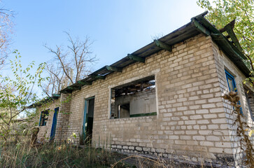 old abandoned village house in Ukraine