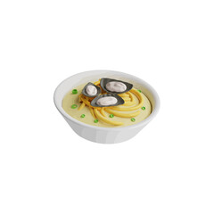 Ramen 3d icon vector illustration design 