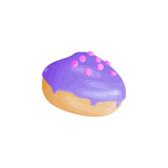 Love Donut 3d icon vector illustration design