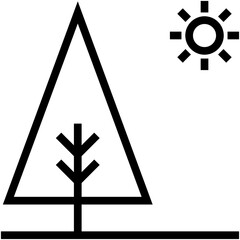Fir Tree Vector Icon