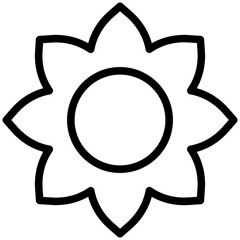 Sunflower Vector Icon