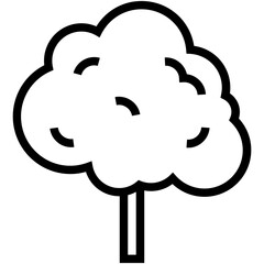 Shrub Tree Vector Icon