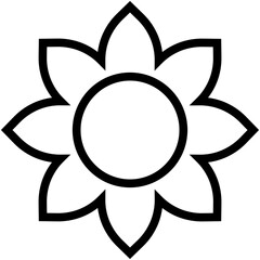 Sunflower Vector Icon