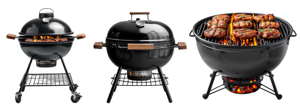 barbecue grill isolated on transparent background ,bbq grill png ,generative ai - Powered by Adobe