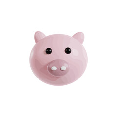  Pig 3d icon vector illustration design