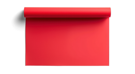 Red Rolled Paper Banner