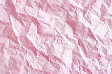Pastel pink recycled crumpled paper texture background