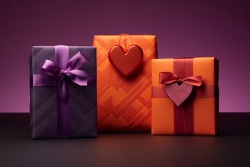 Happy valentines day gift mockup design.