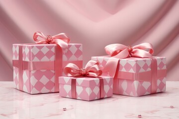 Happy valentines day gift mockup design.