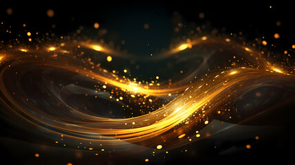 Obraz premium Festive decorative glitter lights background banner. Colorful abstract background with glitter