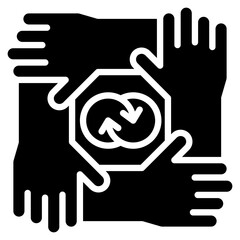 Partnership Icon Element For Design