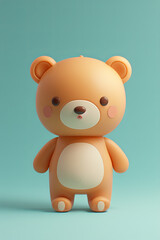 3D mini cartoon bear