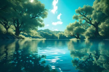 lake in the forest