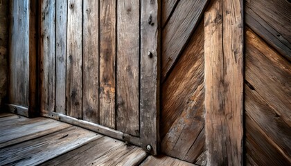 Rustic Charm: Weathered Wooden Planks Texture