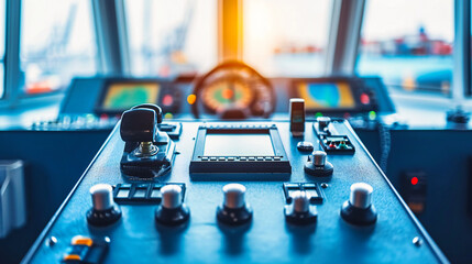 Vintage Aircraft Cockpit, Aviation Control Panel with Retro Technology and Instruments - obrazy, fototapety, plakaty