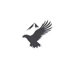 Bird Eagle. Logo illustration of a Eagle. Eagle emblem, icon, logotype,decal, print.