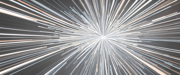 Obraz premium Expansive lines radiating from the center