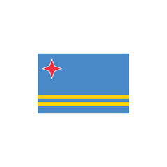 Flag of Aruba vector symbol