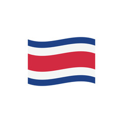 Flag of Costa Rica vector symbol