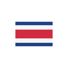 Fototapeta premium Flag of Costa Rica vector symbol