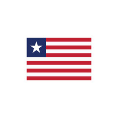 Flag of Liberia vector symbol