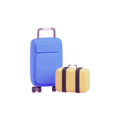  Travel Suitcase 3d vector illustration Design