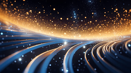 Fototapeta premium Neon speed abstract background, digital abstract background