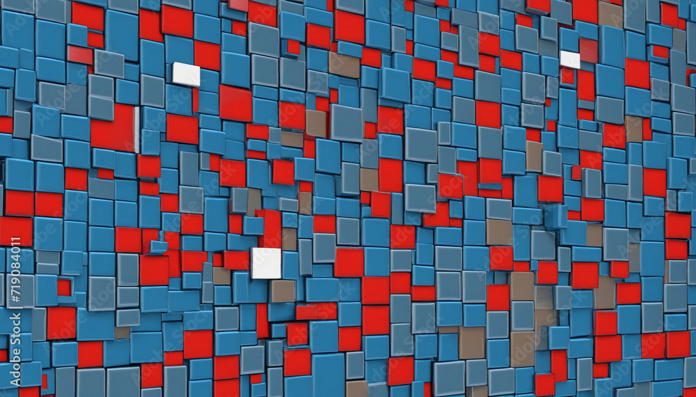 Poster geometric square pattern background