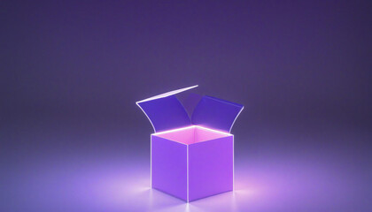 Abstract fluorescent background with luminous cloud and neon sign