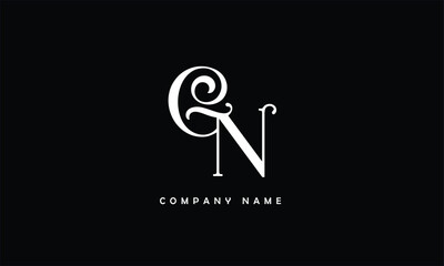 NG, GN, N, G Abstract Letters Logo Monogram