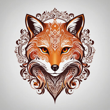 Fox  Animal Illustration Logo Version 6