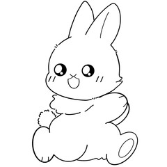 easter bunny, coloring