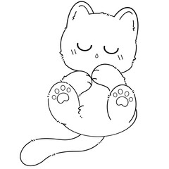 cat, coloring