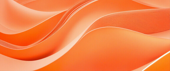 Vibrant Orange Wave Pattern
