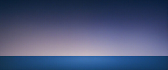 Obraz premium Midnight Blue Gradient Background with Illuminated Lights and Blank Space for Text