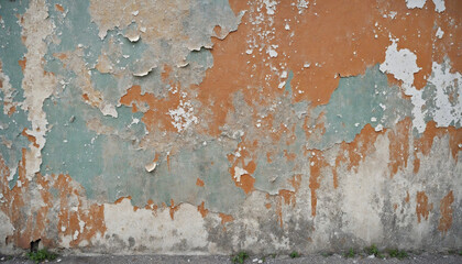 Distressed background with peeling paint