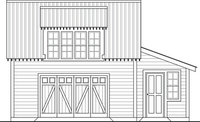 Old Building Facade Architecture, classic. house black and white.