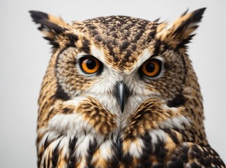 Obraz premium White Background Owl