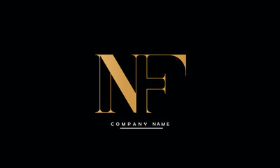 NF, FN, N, F Abstract Letters Logo Monogram