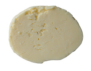 Homemade butter. Farm's fresh local butter. Butter ball. Background. 