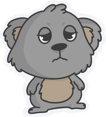 cute koala vector
