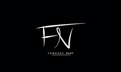NF, FN, N, F Abstract Letters Logo Monogram