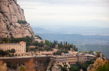 Catalonia, Montserrat Monastery, Benedictine monastery, spiritual symbol, religious center of...