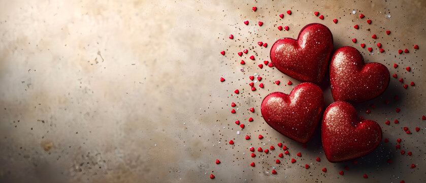 romantic background to celebrate valentine's day with space for text