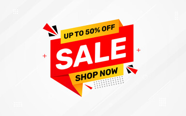Sale banner template design vector illustration, Special offer sale tag,  sale offer banner. Sale Discount template for marketing promotion, retail, store, shop, online store, or website.