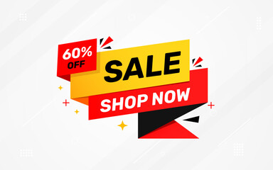 Sale banner template design vector illustration, Special offer sale tag,  sale offer banner. Sale Discount template for marketing promotion, retail, store, shop, online store, or website.
