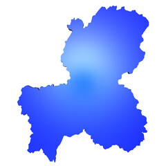 Fototapeta premium 日本の岐阜県の地図