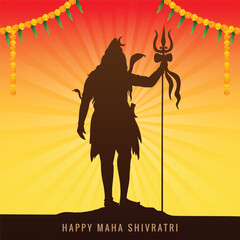 Mahashivratri puja lord shiva shankar mahadev blessing card background